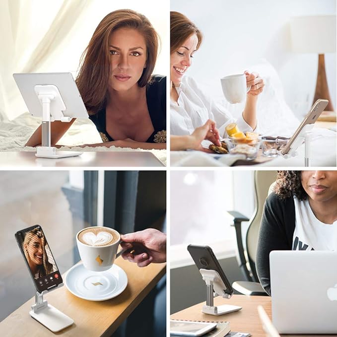 📱 Premium Desktop Mobile Holder – Hands-Free Convenience for Work & Entertainment!