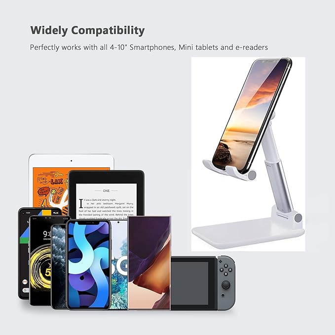 📱 Premium Desktop Mobile Holder – Hands-Free Convenience for Work & Entertainment!