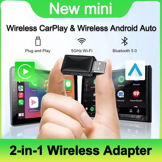 Ultimate 2-in-1 Wireless CarPlay & Android Auto Adapter