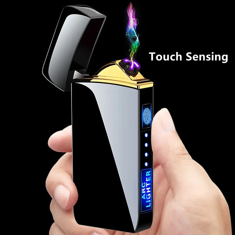 Hot Electric Windproof Metal Touch Sensor Lighter