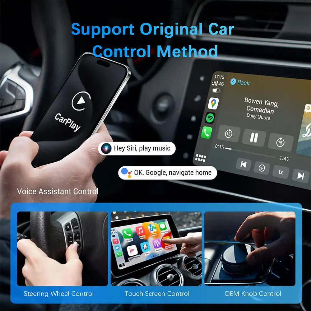 Ultimate 2-in-1 Wireless CarPlay & Android Auto Adapter