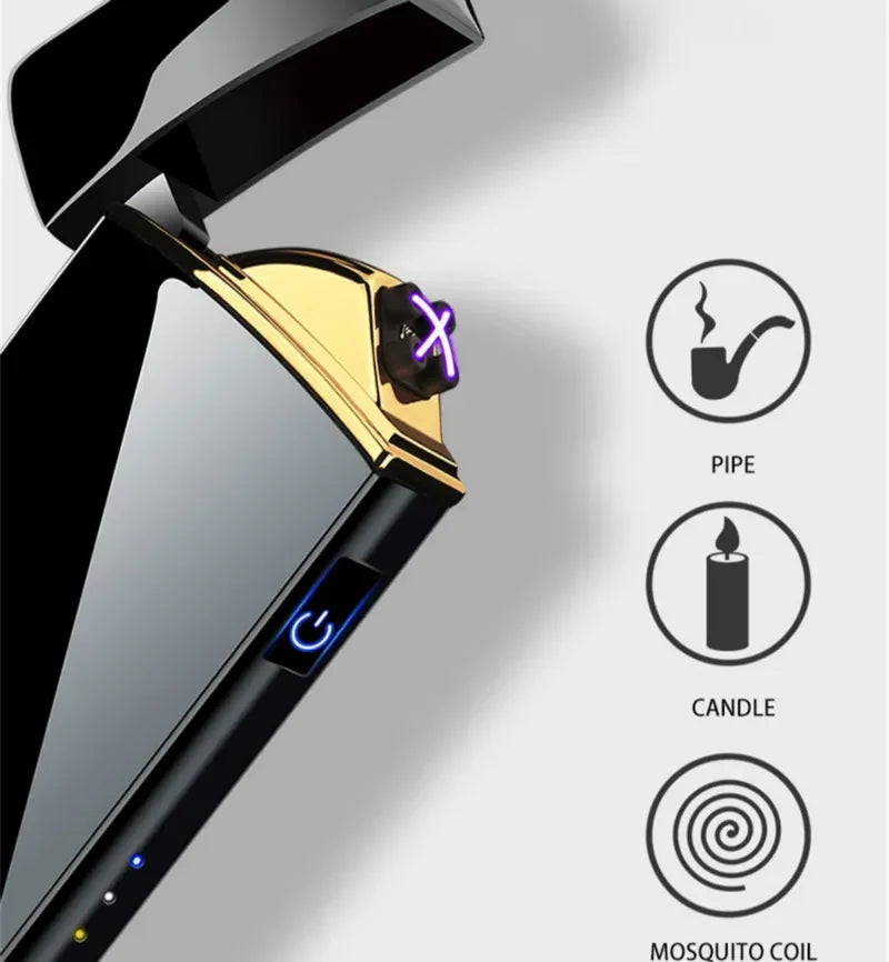 Hot Electric Windproof Metal Touch Sensor Lighter