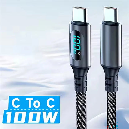 Digital Display Fast Charging Data Cable – Durable, Stylish & Smart Charging