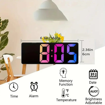 🕰️ Latest Digital Clock LED Alarm Clock with Temperature Display 🌡️ – Adjustable Brightness & Dual Alarm ⏰