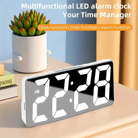 🕰️ Latest Digital Clock LED Alarm Clock with Temperature Display 🌡️ – Adjustable Brightness & Dual Alarm ⏰